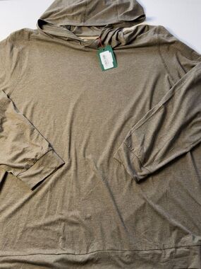 NWT Men's Right of Way Lightweight Pullover Hoodie Taupe Size 3XL (KB7)